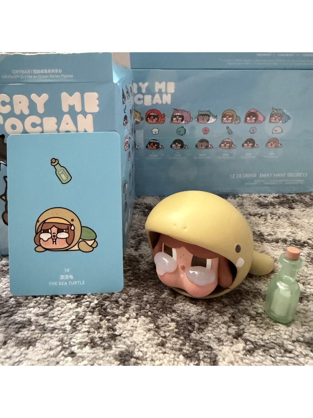 POP MART CRYBABY Cry Me an Ocean Series Figures - The Sea Turtle